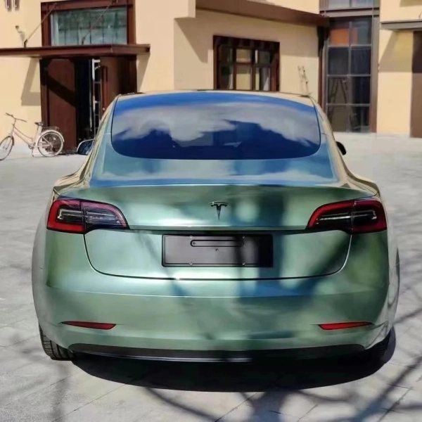 Ravoony Basic Ferrari Gloss Verde Francesca Green Vinyl Car Wrap review Olivia Ward 05