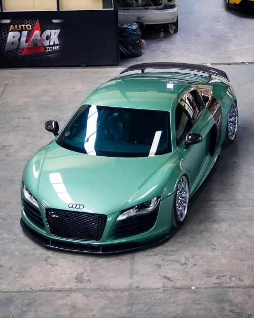 Ravoony Basic Ferrari Gloss Verde Francesca Green Vinyl Car Wrap review 