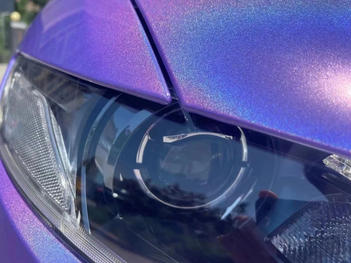 Ravoony Plus Glossy Laser Dark Purple Car Wrap review Andrew King 02