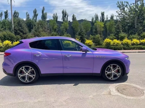 Ravoony Plus Glossy Laser Dark Purple Car Wrap review 