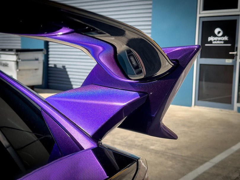 Ravoony Plus Glossy Laser Dark Purple Car Wrap review Daniel White 05