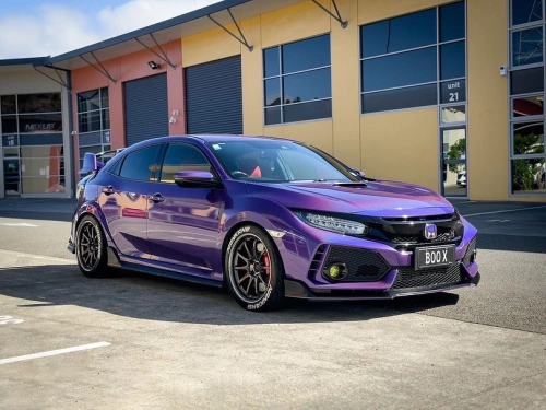 Ravoony Plus Glossy Laser Dark Purple Car Wrap review 