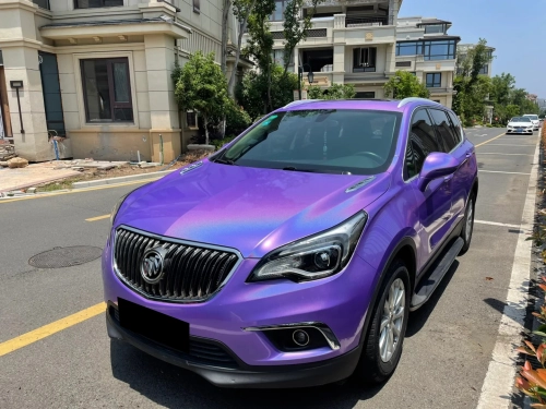 Ravoony Plus Glossy Laser Dark Purple Car Wrap review 