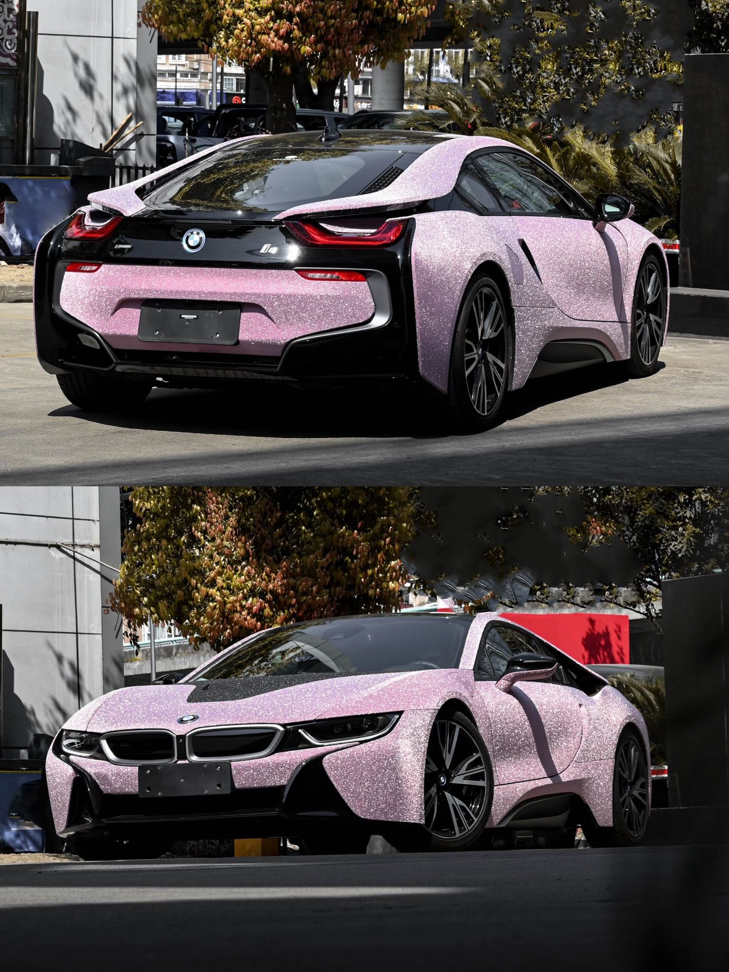 Ravoony Plus PET Super Glitter Pink Car Vinyl Wrap review Avery Cooper 02