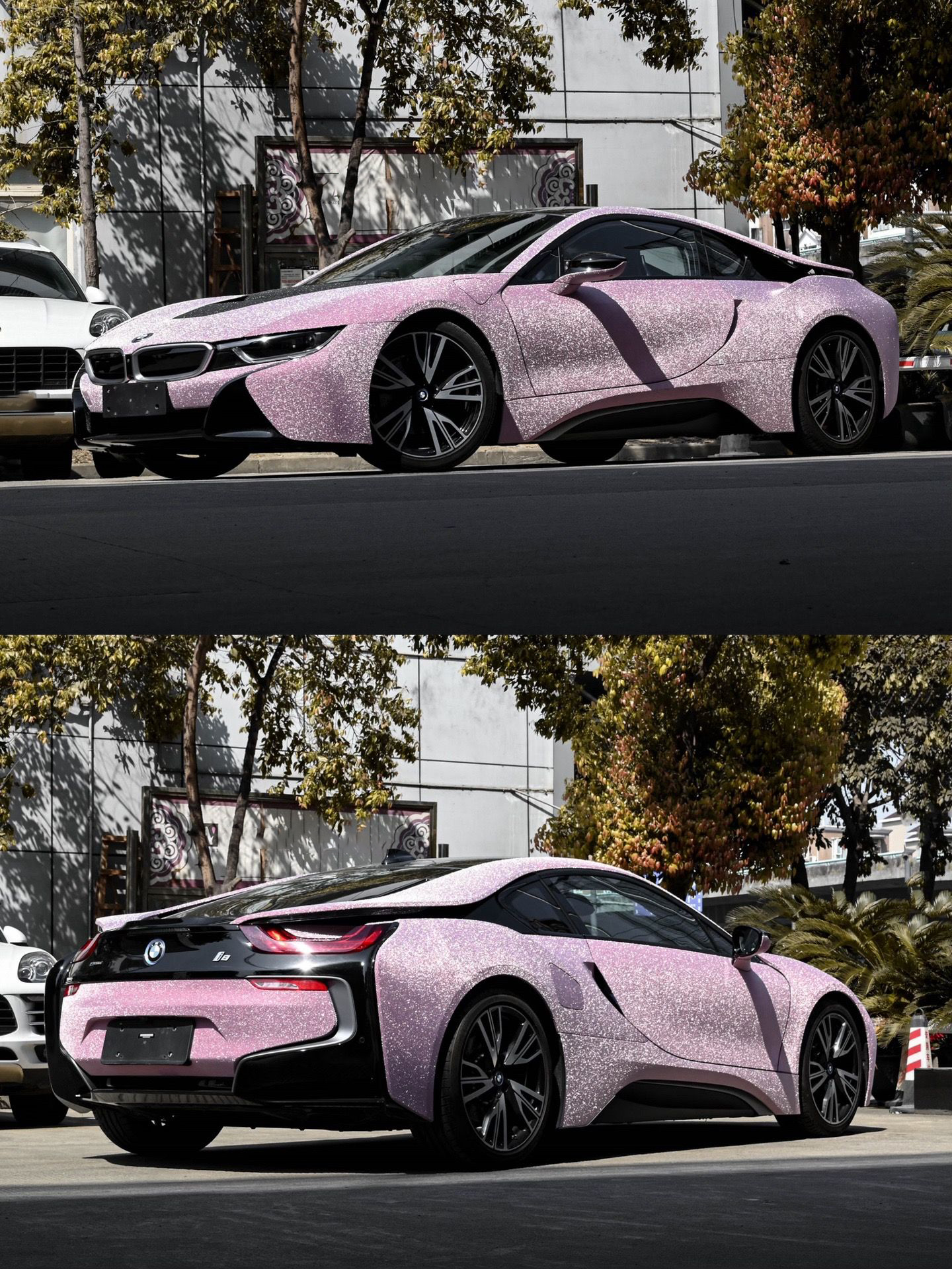 Ravoony Plus PET Super Glitter Pink Car Vinyl Wrap review Avery Cooper 01