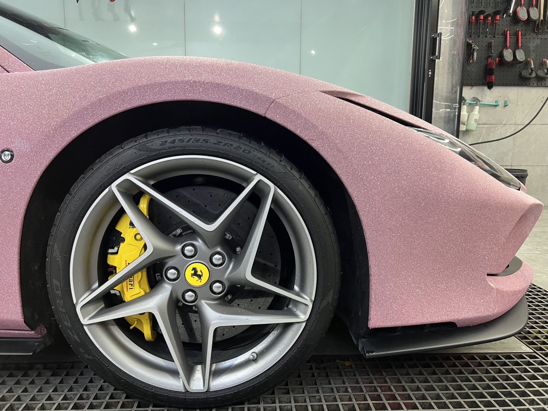 Ravoony Plus PET Super Glitter Pink Car Vinyl Wrap review Monica Reed 04