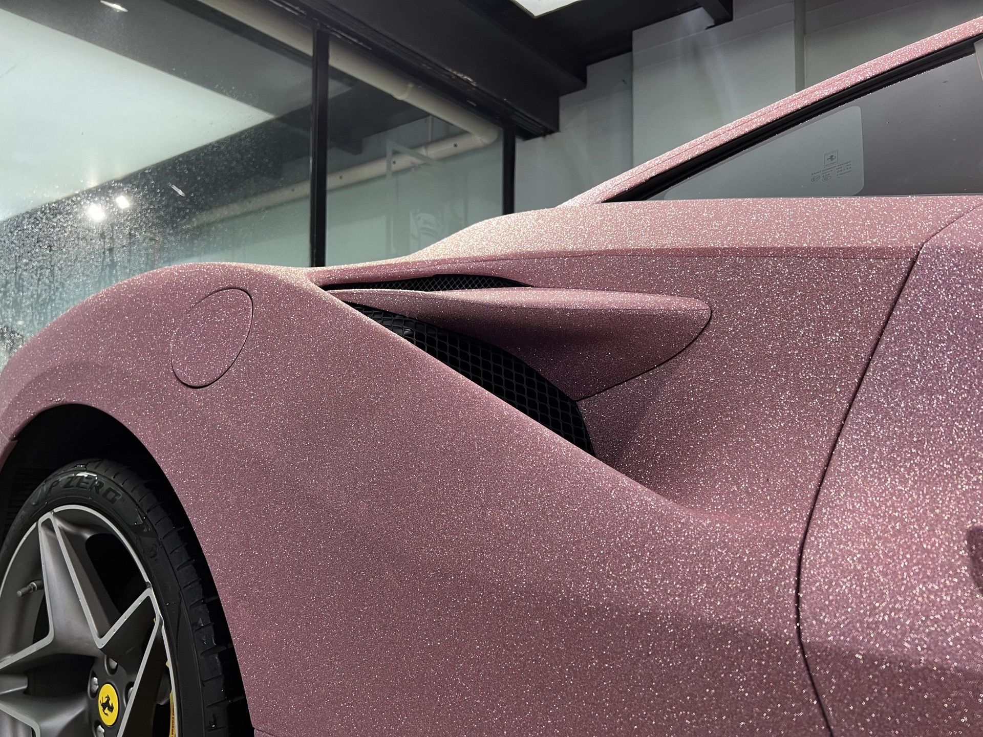 Ravoony Plus PET Super Glitter Pink Car Vinyl Wrap review Monica Reed 02