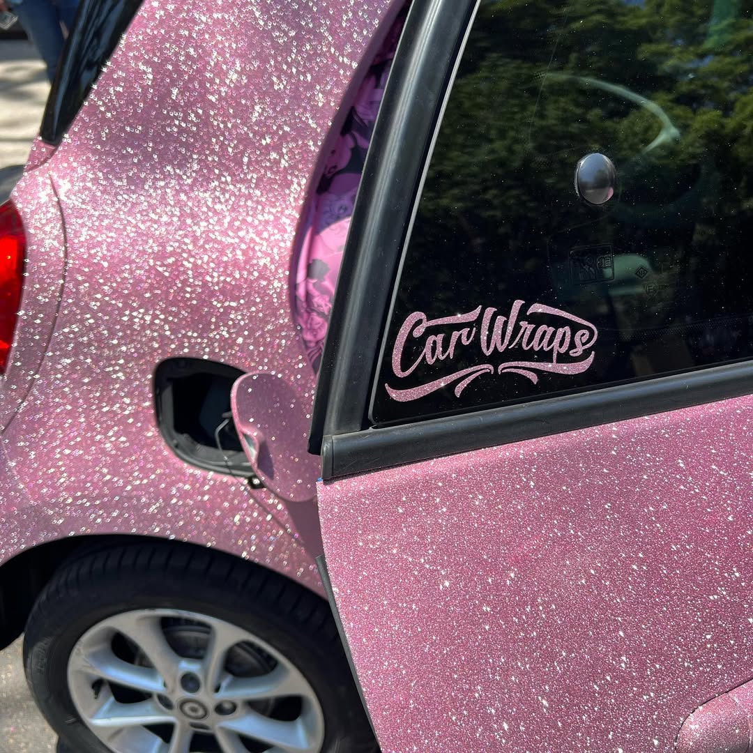Ravoony Plus PET Super Glitter Pink Car Vinyl Wrap review Lily Reed 00