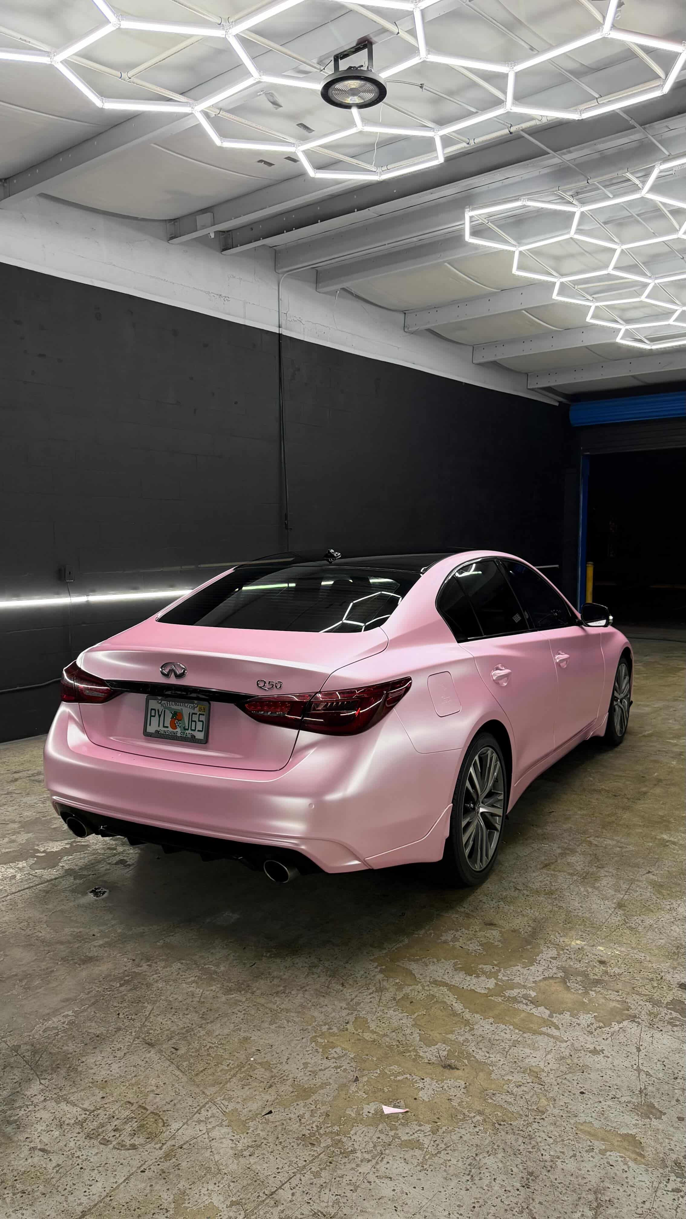 Ravoony Plus PET Pure Metal Cherry Pink Car Vinyl Wrap review The 42 Auto Lab 02