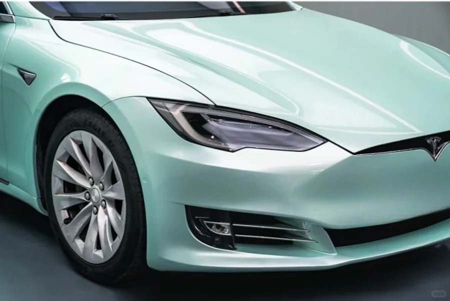 Ravoony Plus Gloss Macaron Moonlight Jade Vinyl Car Wrap review Sophia Reed 02