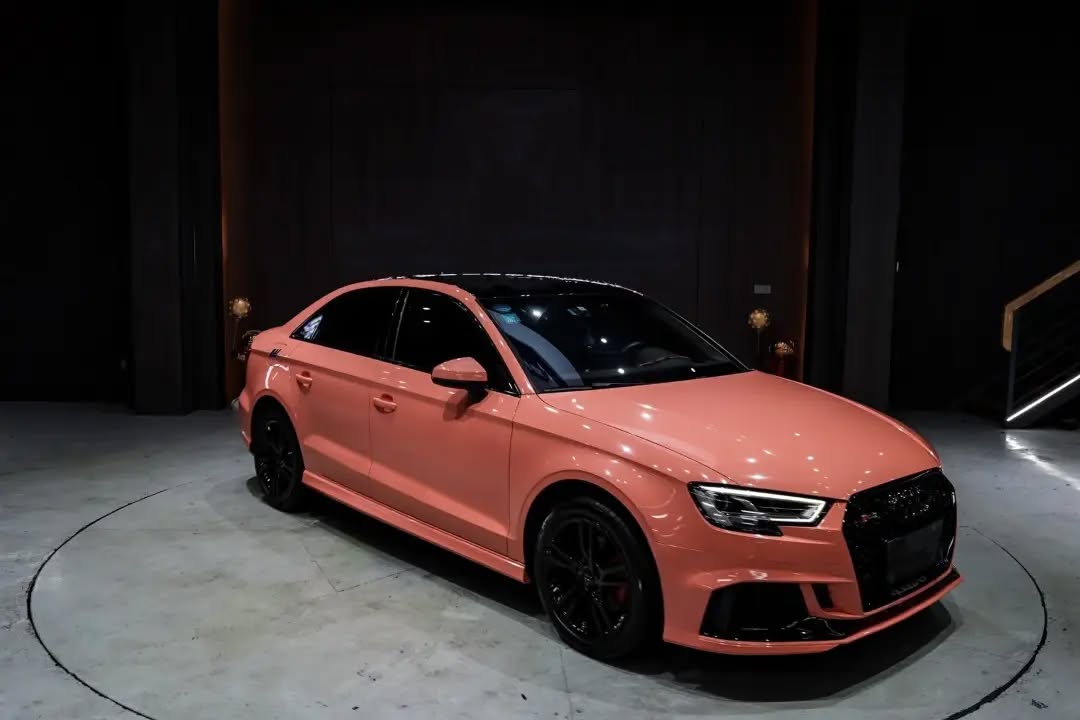 Ravoony Plus Glossy Paggy Pink Car Vinyl Wrap review Mason Brown 03