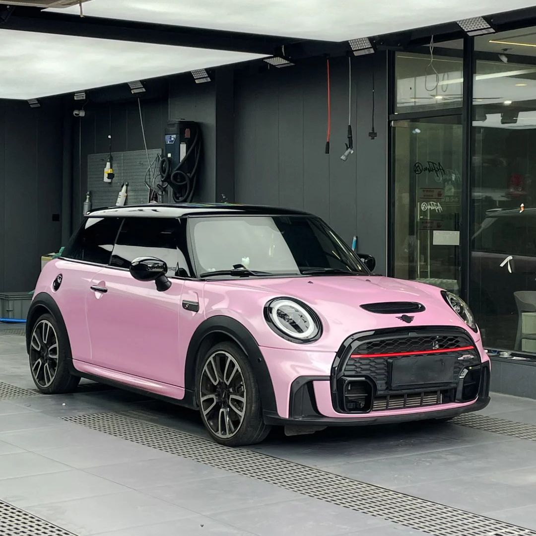 Ravoony Plus PET Gloss Macaron Cherry Pink Vinyl Car Wrap review Ella Robinson 01