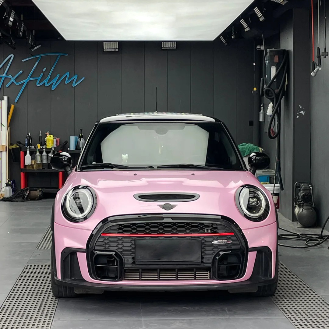 Ravoony Plus PET Gloss Macaron Cherry Pink Vinyl Car Wrap review Ella Robinson 00