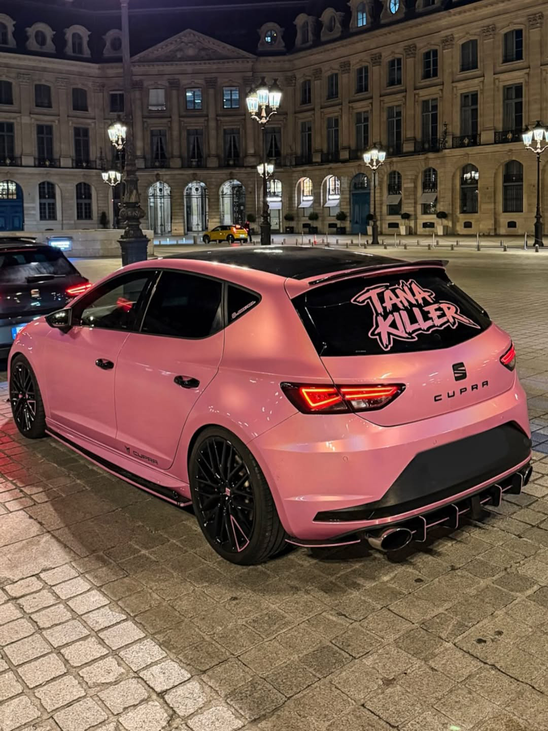 Ravoony Plus PET Glossy Laser Pink Car Vinyl Wrap review Jessica N 01