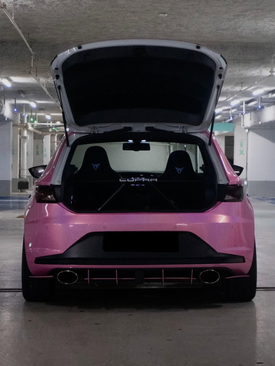 Ravoony Plus PET Glossy Laser Pink Car Vinyl Wrap review Kayla R 02