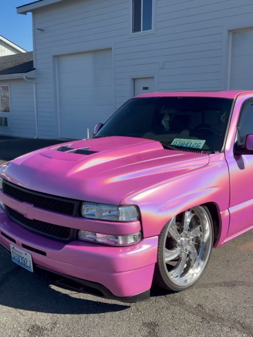 Ravoony Plus PET Glossy Laser Pink Car Vinyl Wrap review 