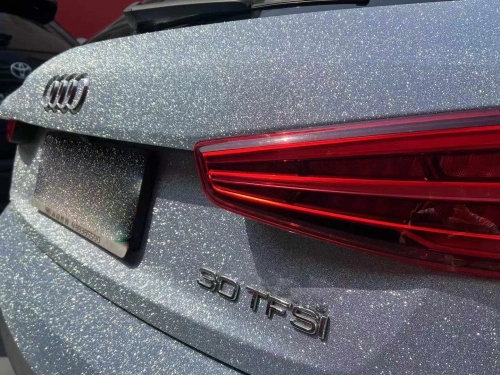 Ravoony Plus Super Glitter Blue Car Vinyl Wrap review 