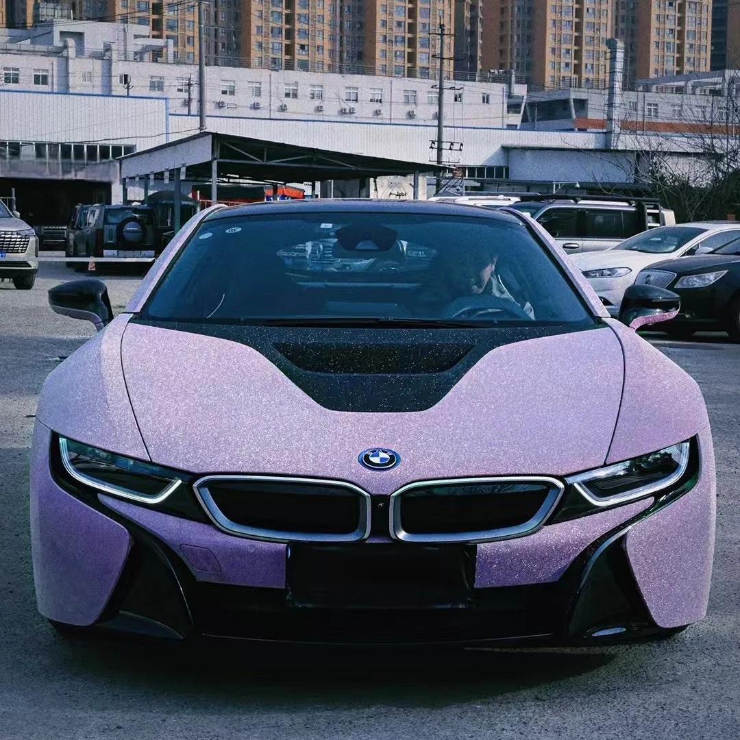 Ravoony Plus Super Glitter Purple Car Vinyl Wrap review 1