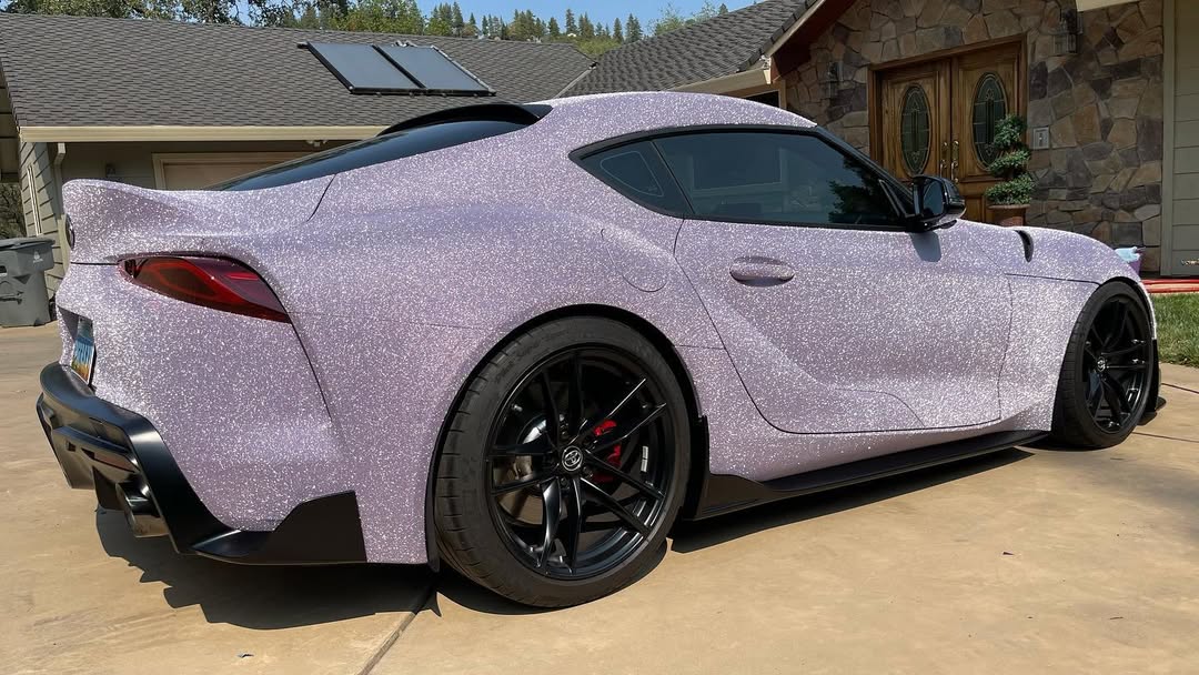 Ravoony Plus Super Glitter Purple Car Vinyl Wrap review 0