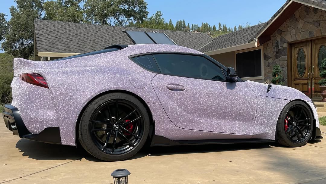Ravoony Plus Super Glitter Purple Car Vinyl Wrap review 2