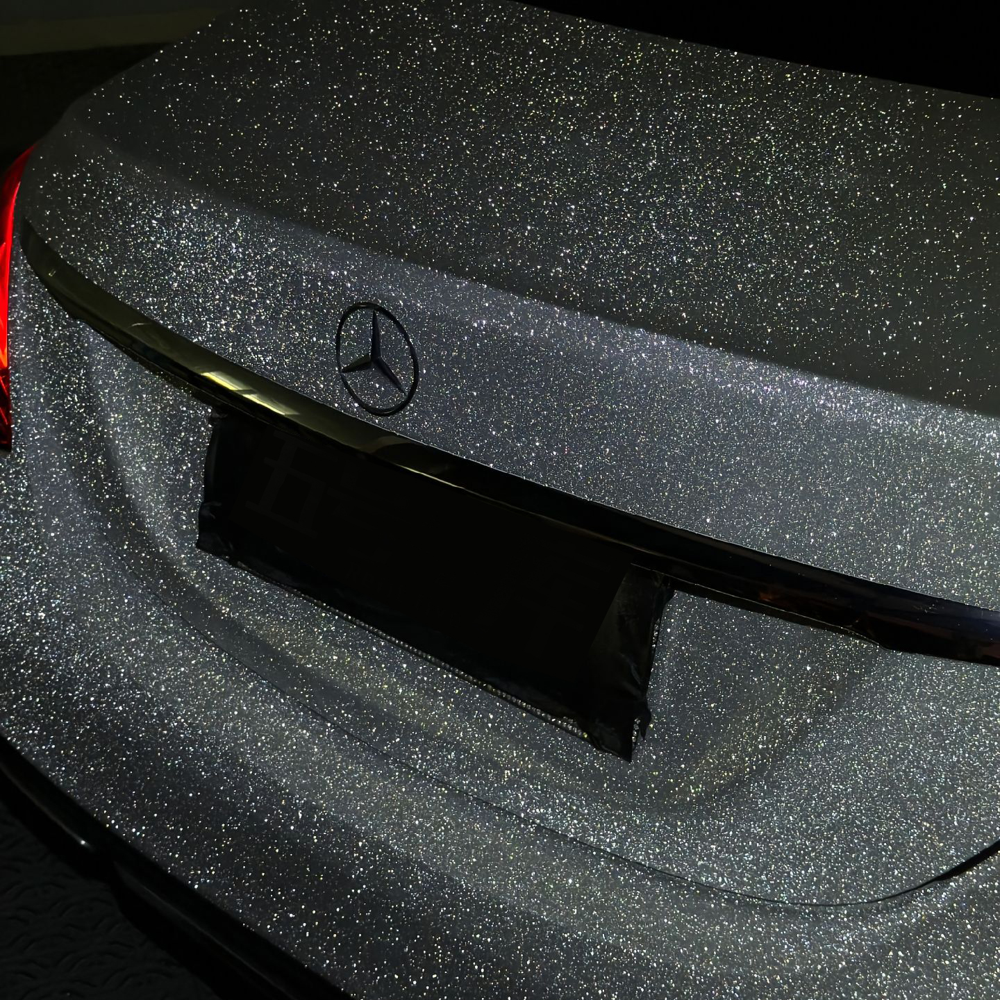 Ravoony Plus Super Glitter Silver Car Vinyl Wrap review 3