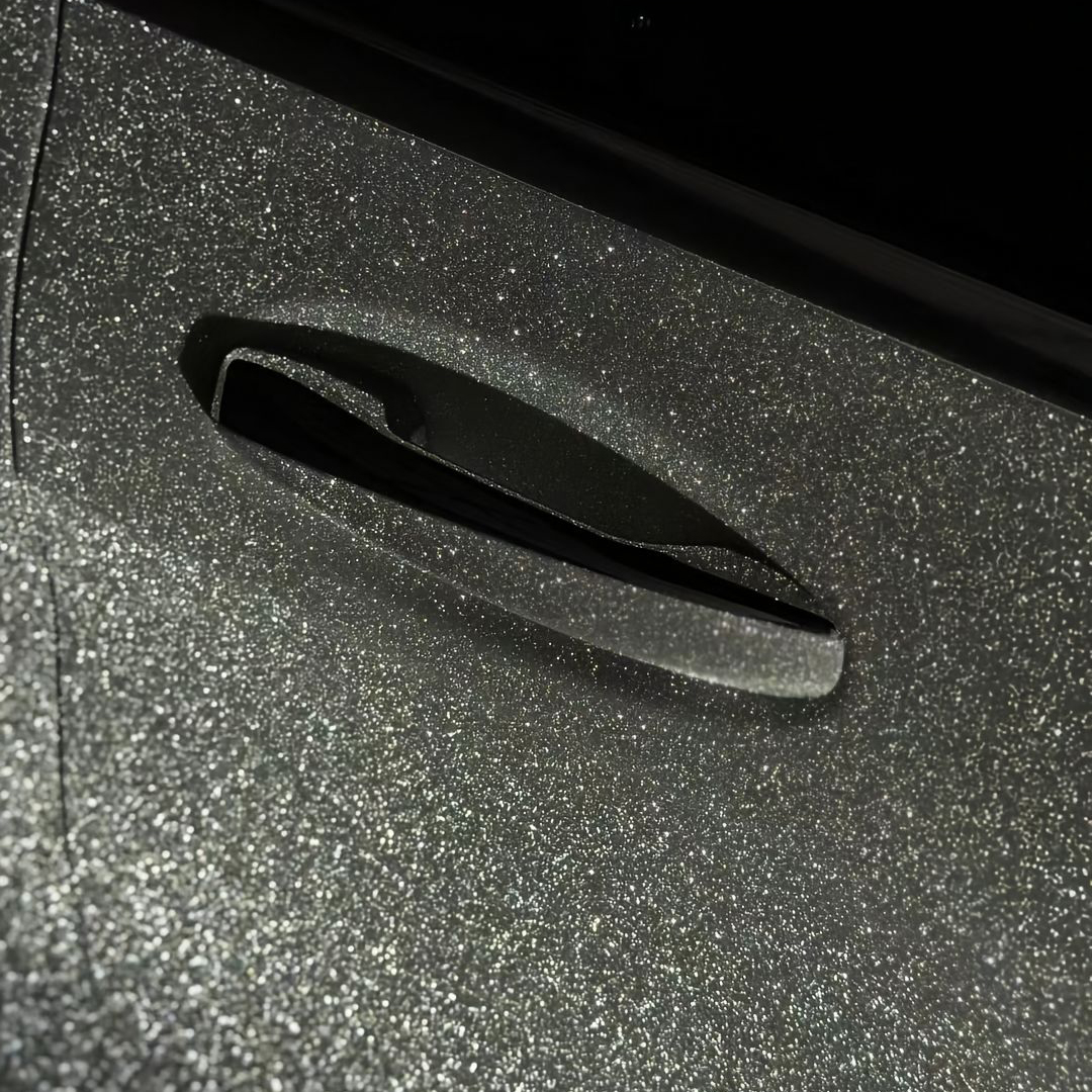 Ravoony Plus Super Glitter Silver Car Vinyl Wrap review 2