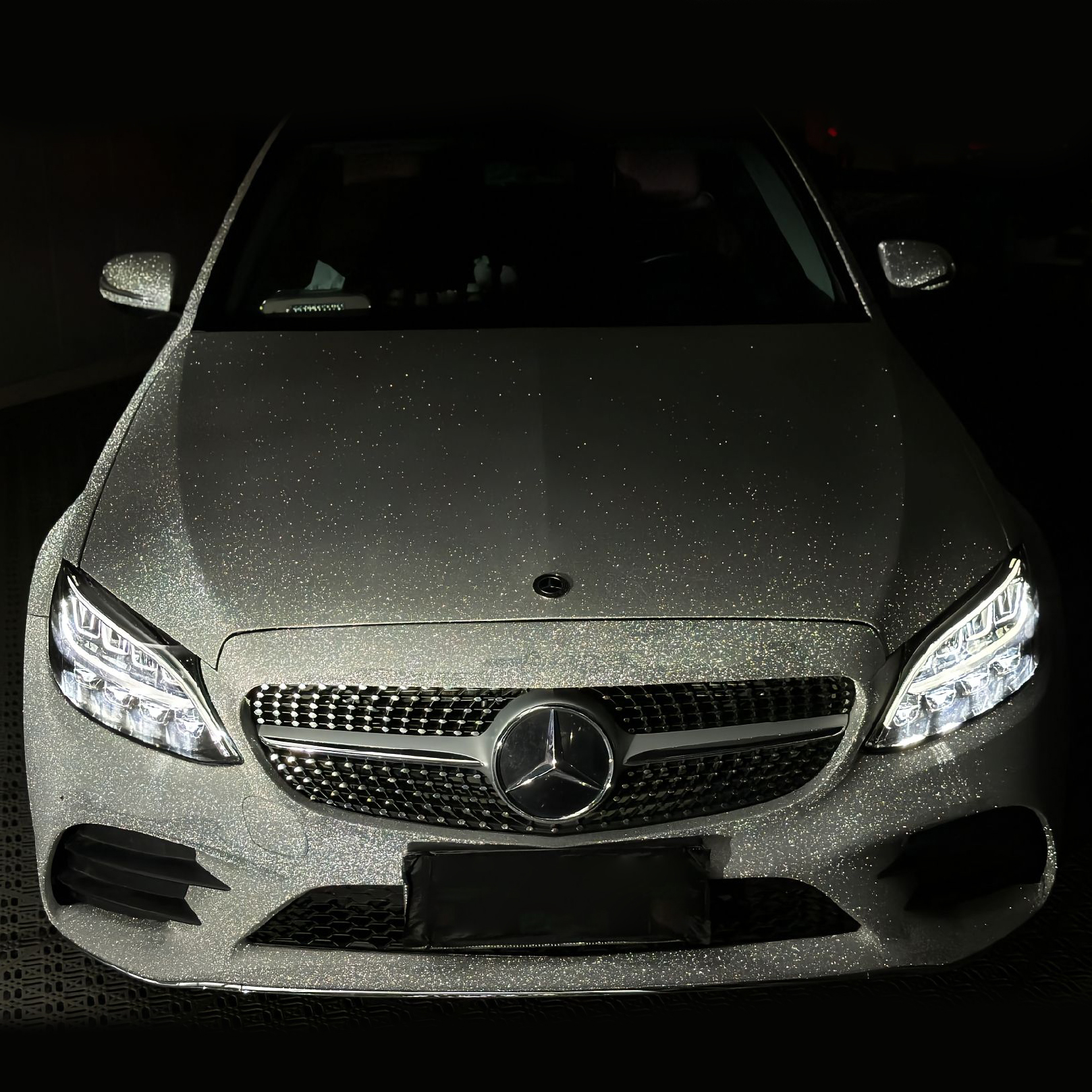 Ravoony Plus Super Glitter Silver Car Vinyl Wrap review 0