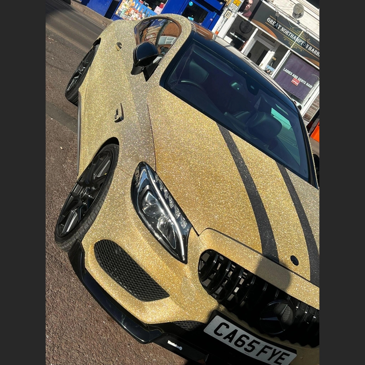 Ravoony Plus Gold Glitter Car Wrap review Ashley B