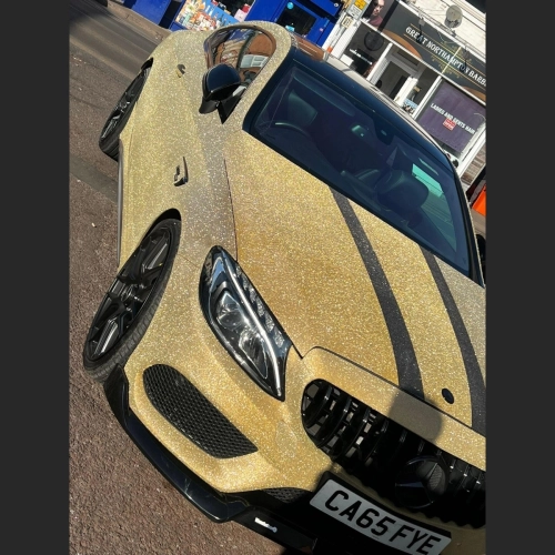 Ravoony Plus Gold Glitter Car Wrap review 