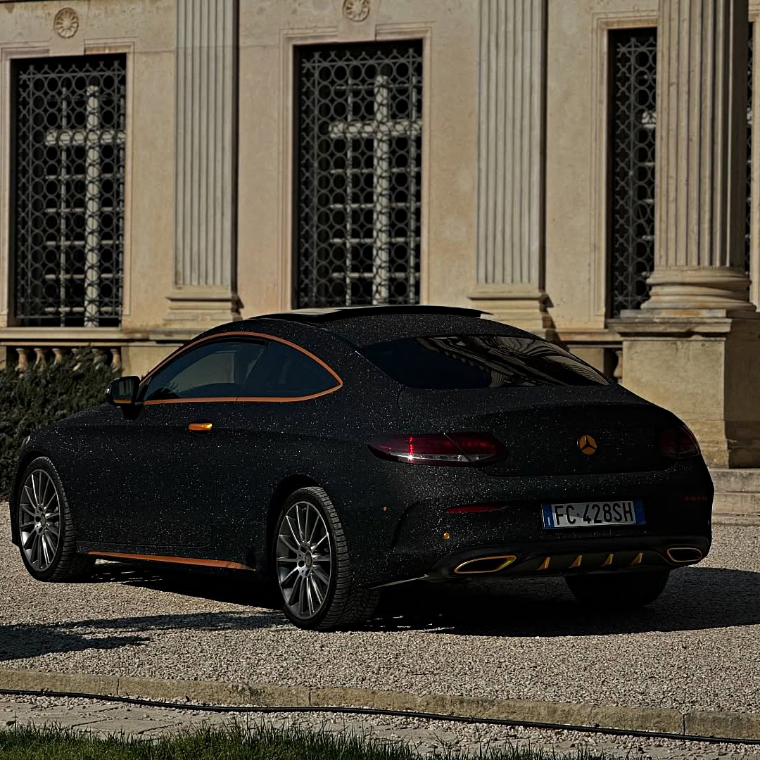 Ravoony Plus PET Super Glitter Black Car Vinyl Wrap review Mike from 00