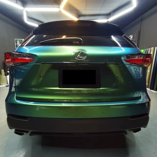 Ravoony Plus Glossy Chameleon Spring Green Car Wrap review 