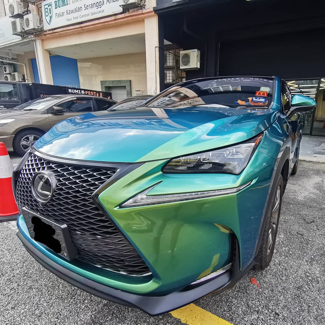 Ravoony Plus Glossy Chameleon Spring Green Car Wrap review Big Steve 01