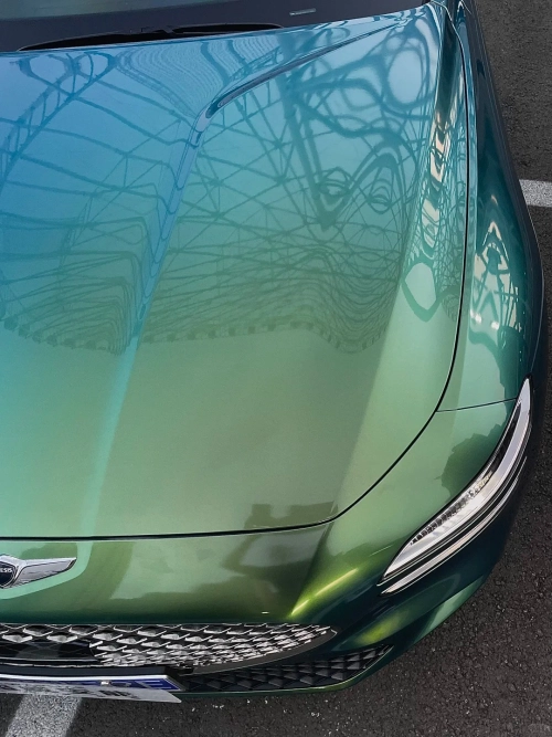Ravoony Plus Glossy Chameleon Spring Green Car Wrap review 