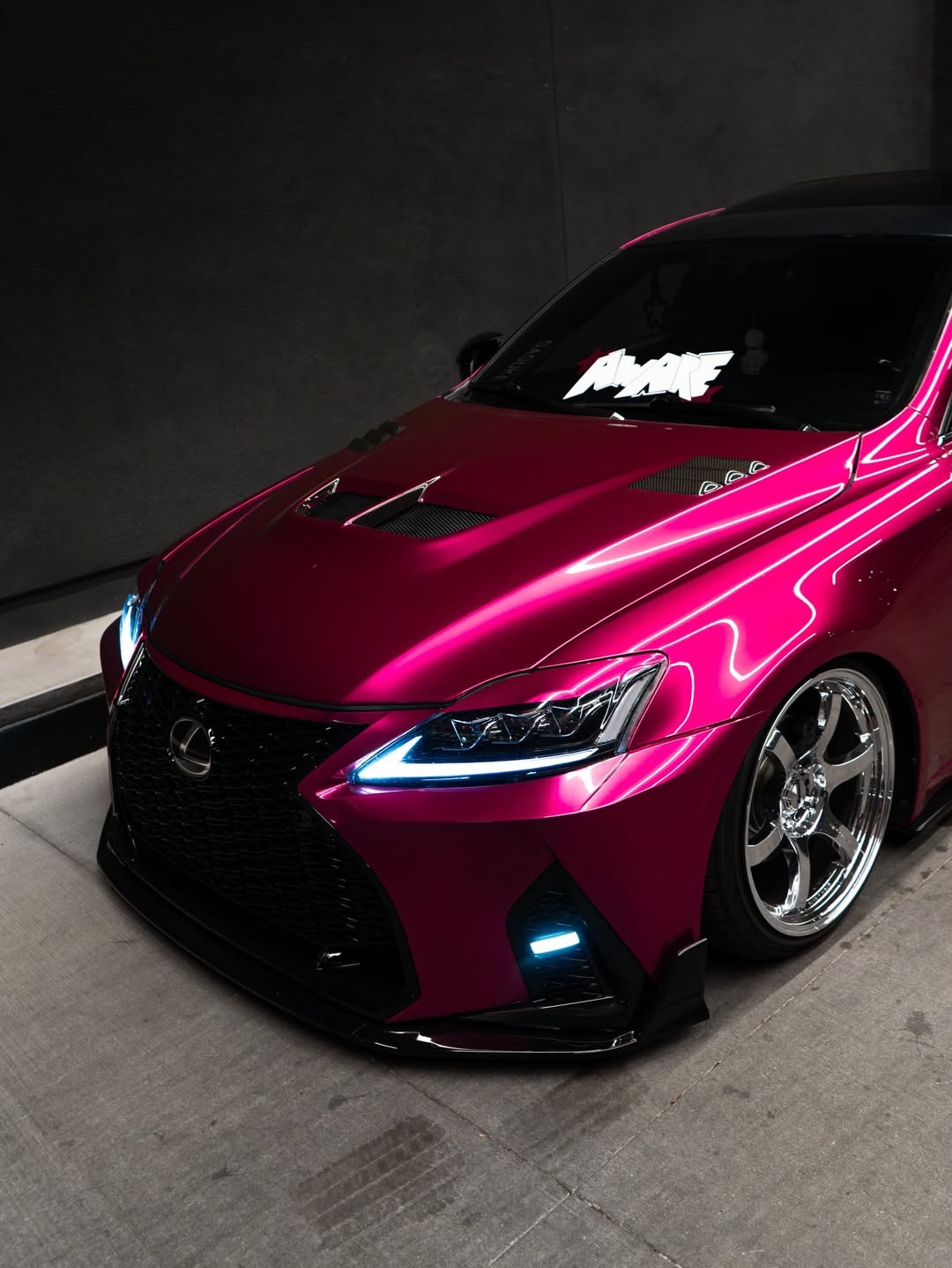 Ravoony Plus PET Glossy Metallic Rubellite Purple Vinyl Wrap review 2