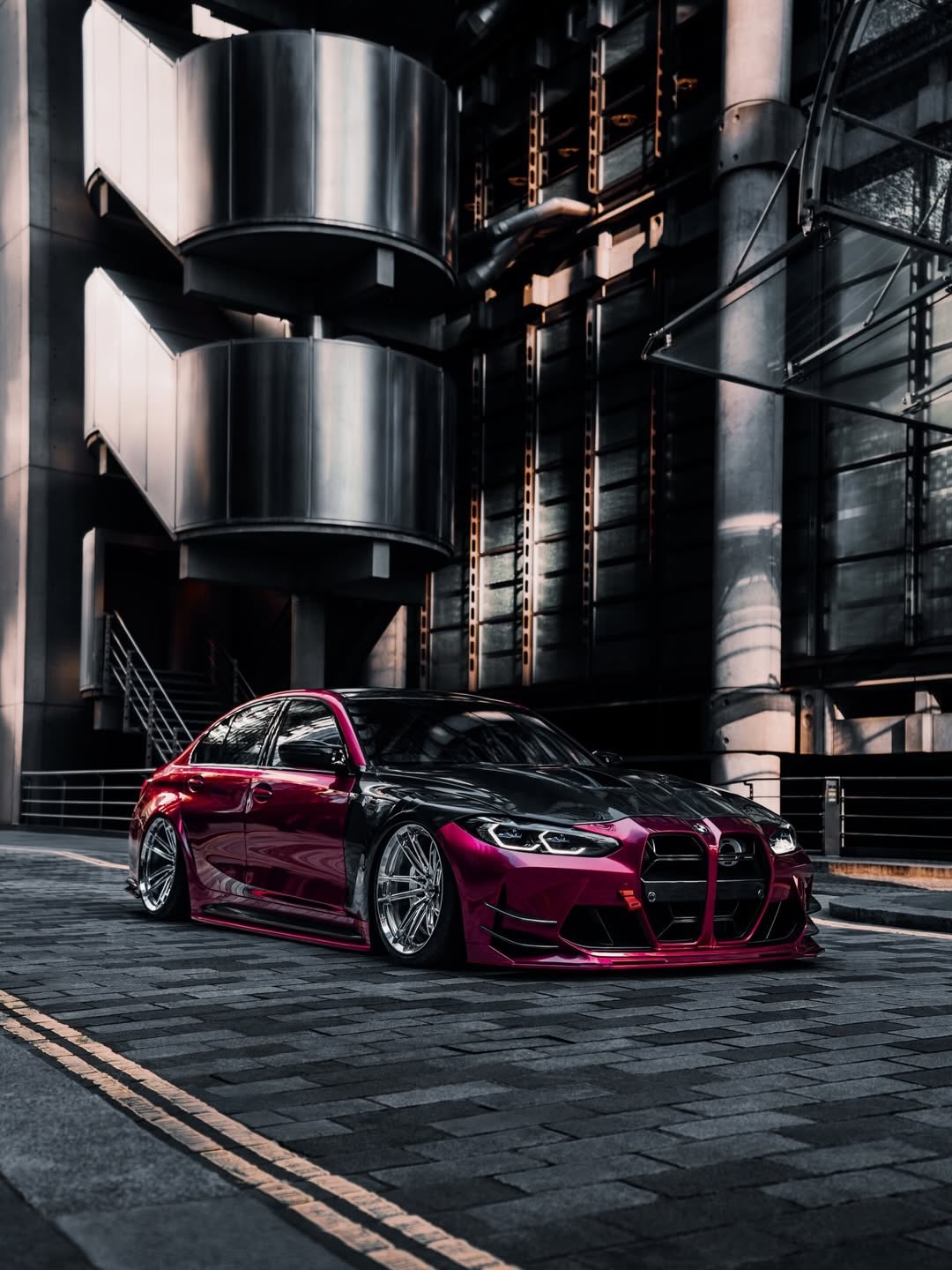 Ravoony Plus PET Glossy Metallic Rubellite Purple Vinyl Wrap review 2