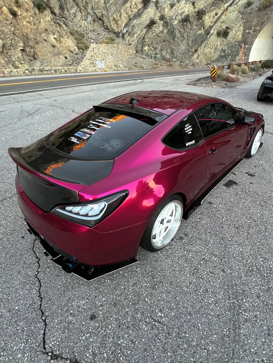 Ravoony Plus PET Glossy Metallic Rubellite Purple Vinyl Wrap review 1