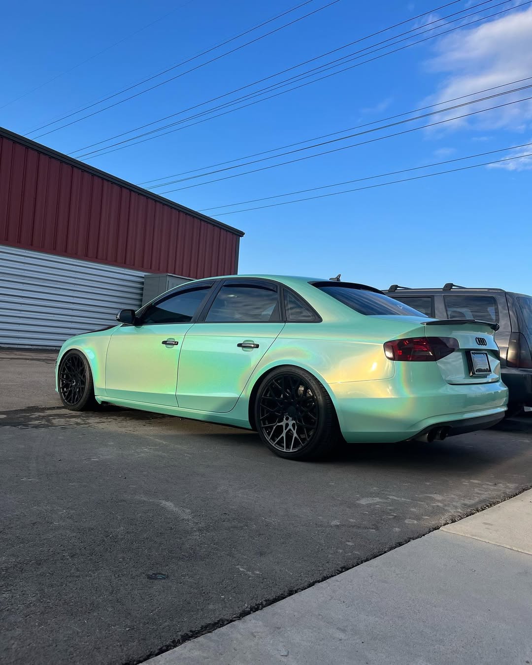   Ravoony Plus Glossy Laser Tiffany Car Vinyl Wrap review Jessica H 00