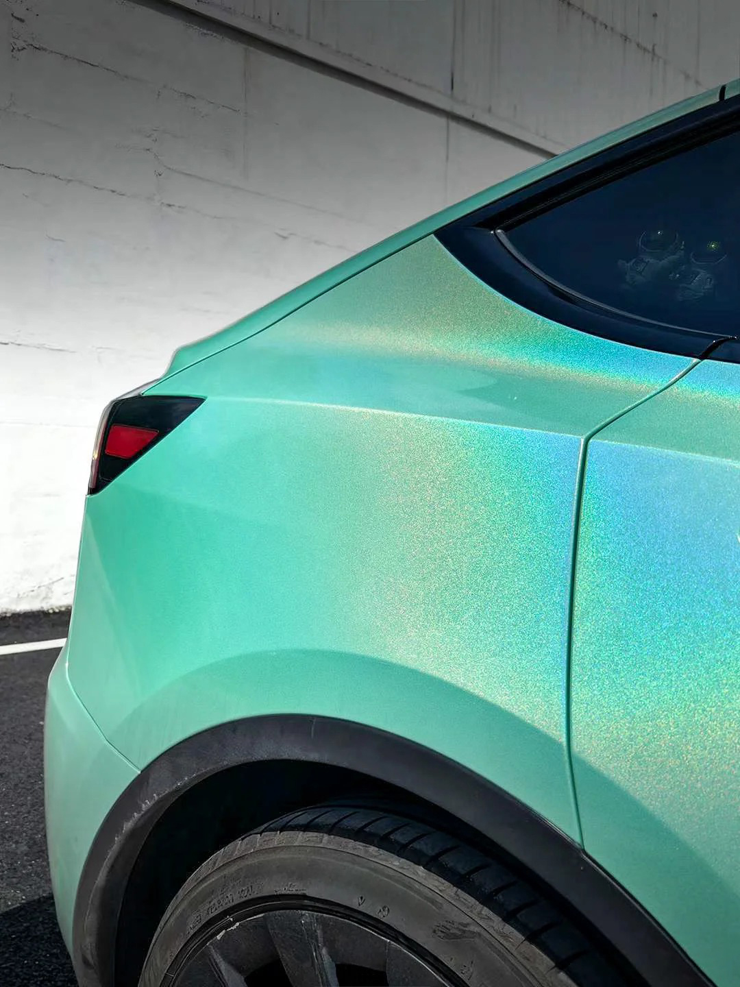   Ravoony Plus Glossy Laser Tiffany Car Vinyl Wrap review Emily R 01