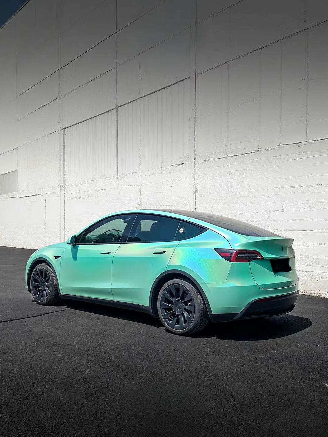   Ravoony Plus Glossy Laser Tiffany Car Vinyl Wrap review Emily R 03