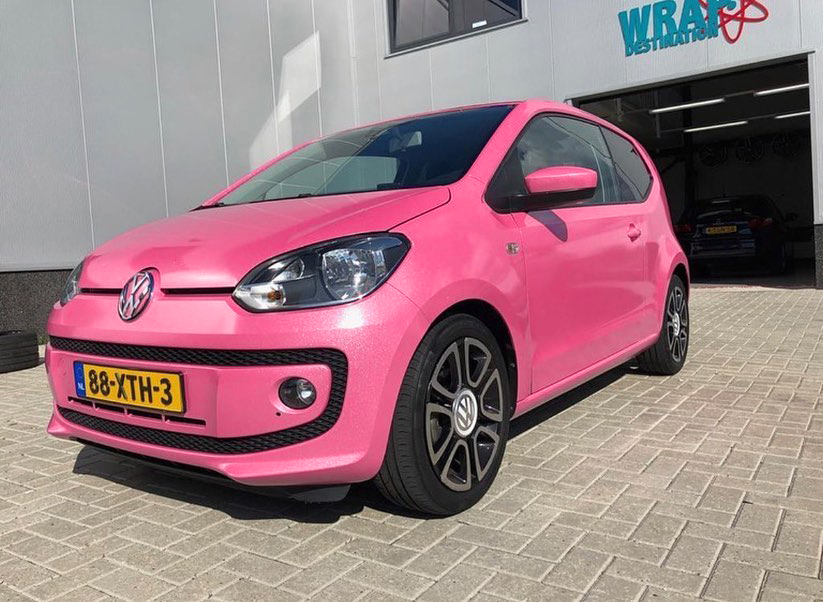   Ravoony Plus PET Sparkle Pink Car Vinyl Wrap review 2