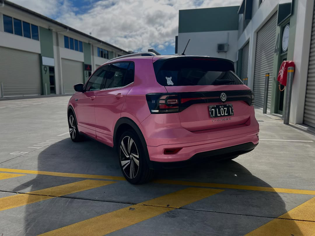   Ravoony Plus PET Sparkle Pink Car Vinyl Wrap review 1