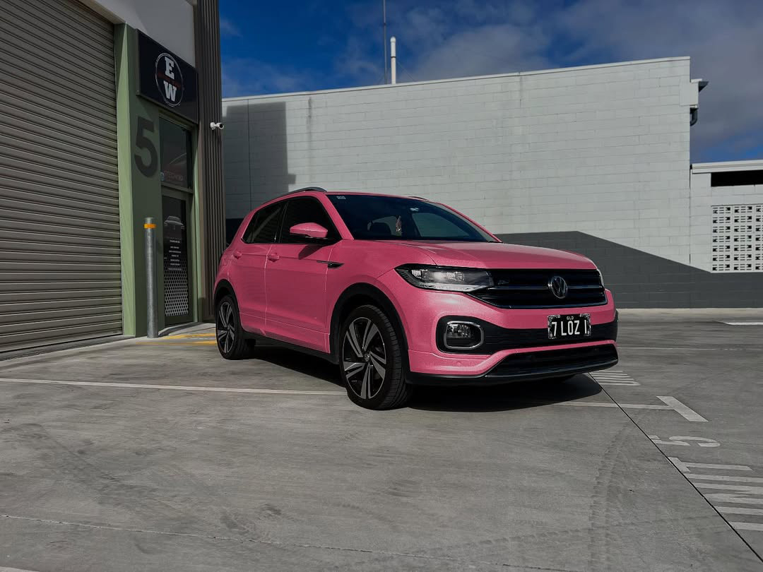   Ravoony Plus PET Sparkle Pink Car Vinyl Wrap review 1