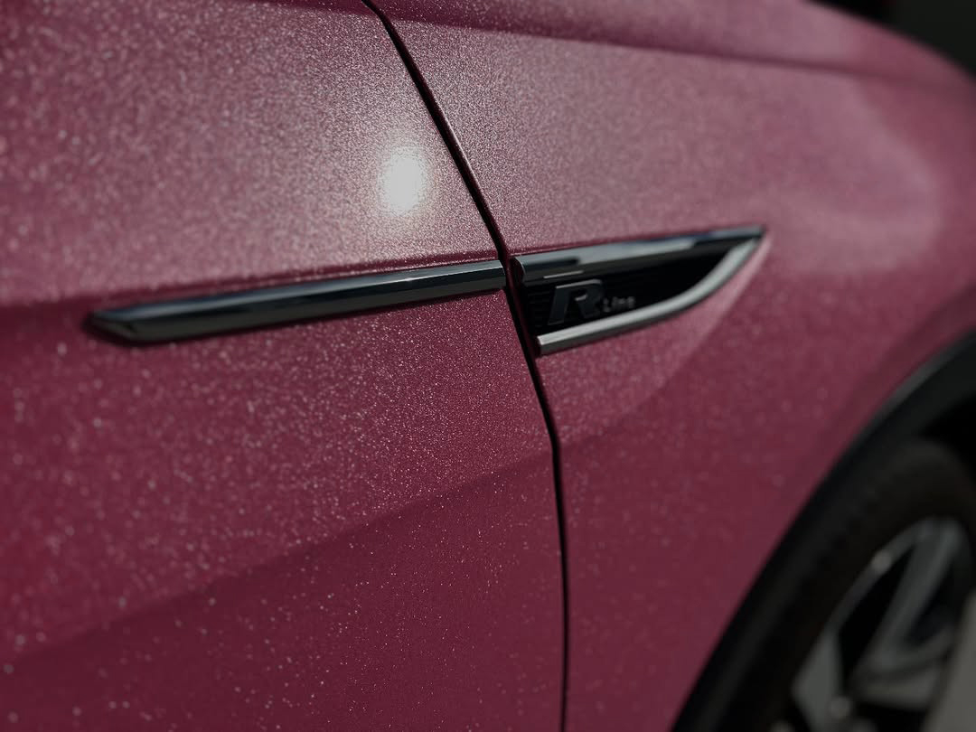   Ravoony Plus PET Sparkle Pink Car Vinyl Wrap review 2