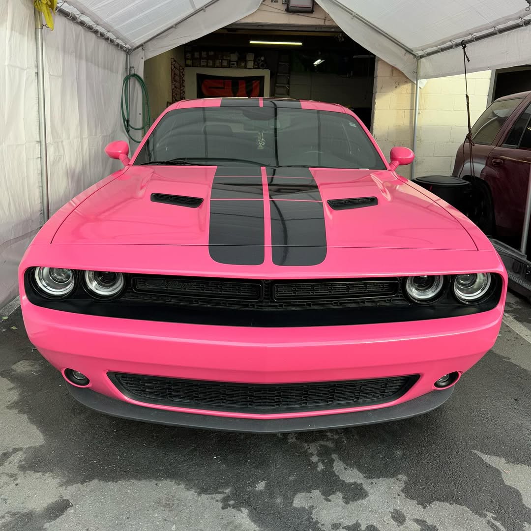   Ravoony Plus PET Sparkle Pink Car Vinyl Wrap review 5