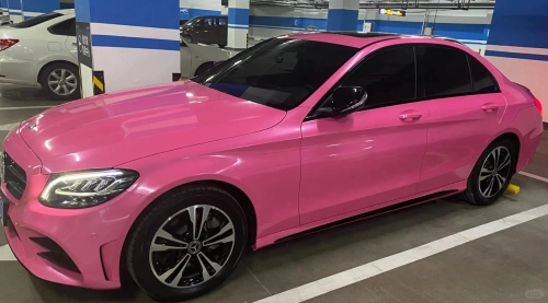   Ravoony Plus PET Sparkle Pink Car Vinyl Wrap review 