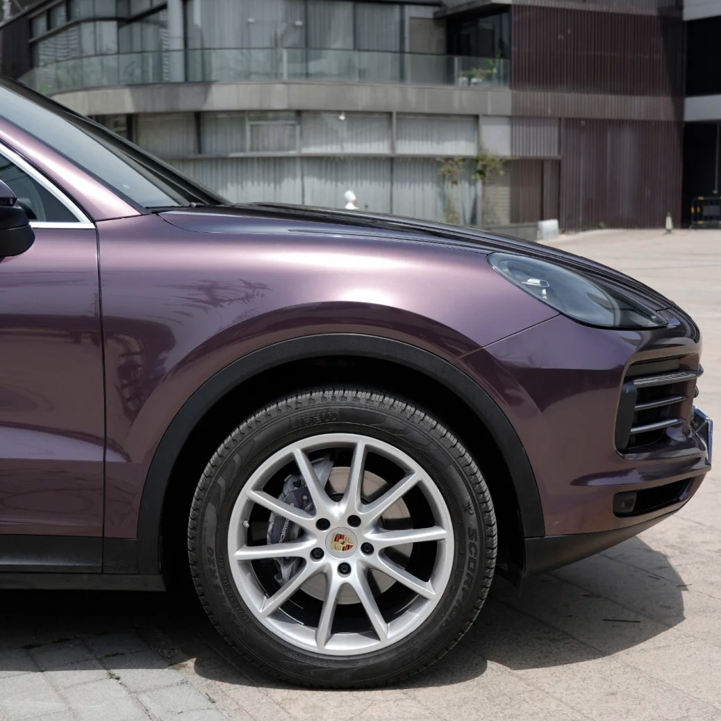 Ravoony Plus PET Gloss Metallic Eve Purple Car Vinyl Wrap review 2