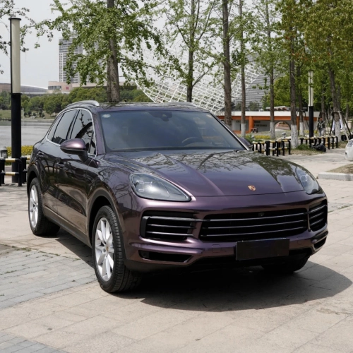 Ravoony Plus PET Gloss Metallic Eve Purple Car Vinyl Wrap review 