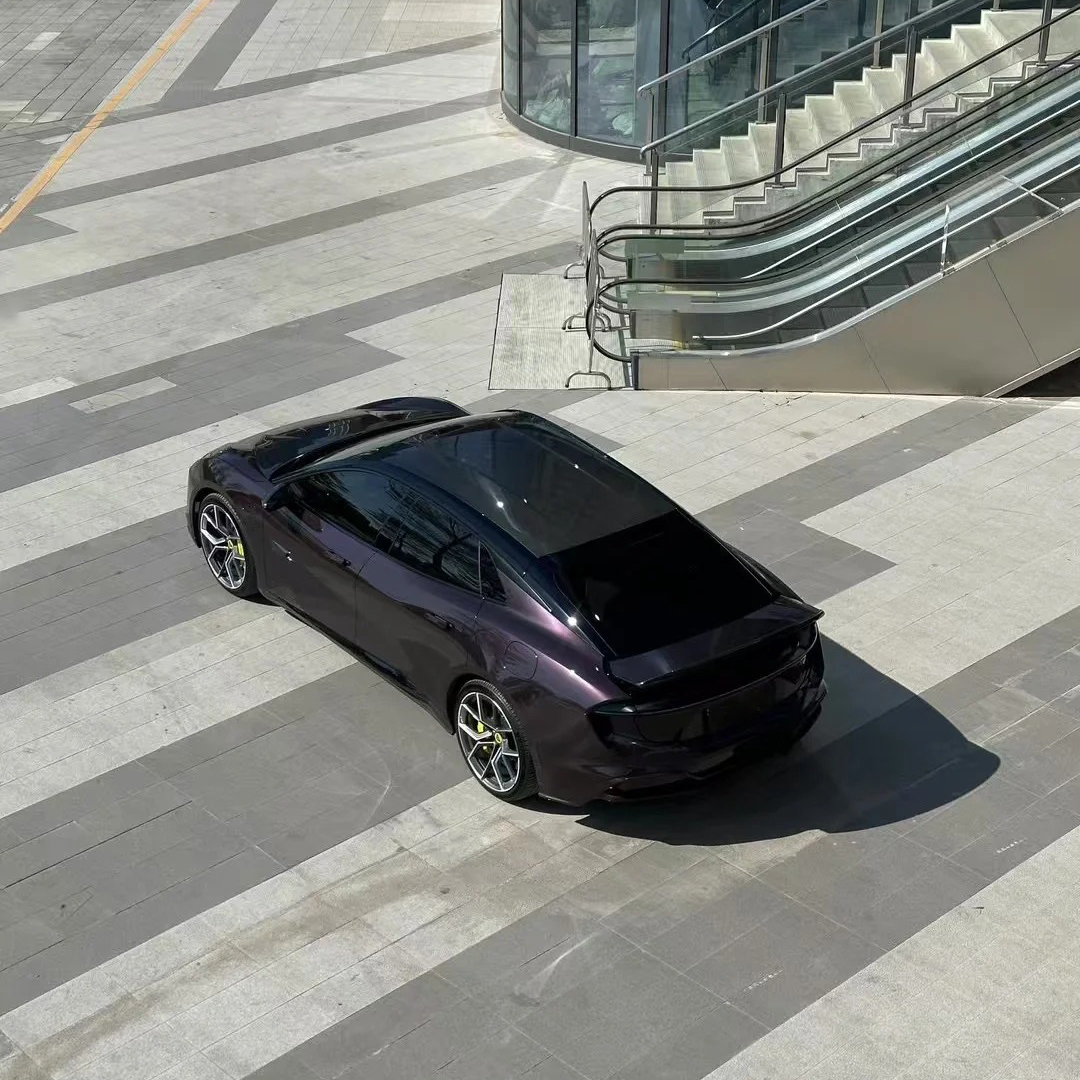 Ravoony Plus PET Gloss Metallic Eve Purple Car Vinyl Wrap review 1