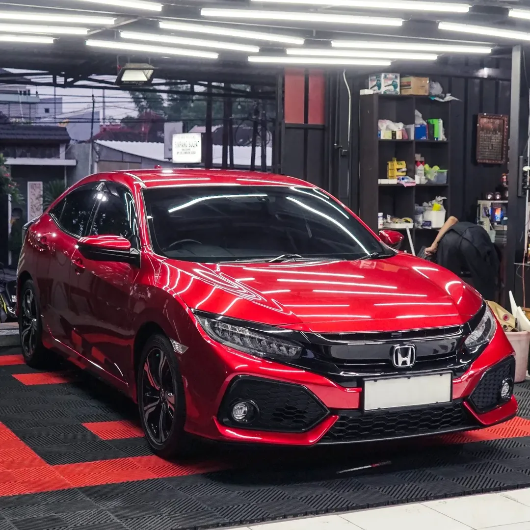 Ravoony Plus PET Gloss Liquid Ruby Red Vinyl Car Wrap review 0