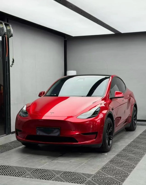 Ravoony Plus PET Gloss Liquid Ruby Red Vinyl Car Wrap review 